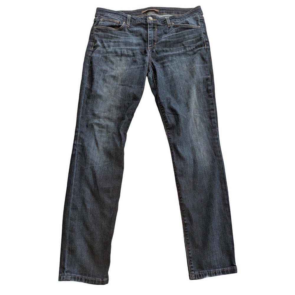 JOE'S Jeans Skinny Ankle Dark Wash Denim Blue Jeans Wmns Sz 32 Whiskering Tencel